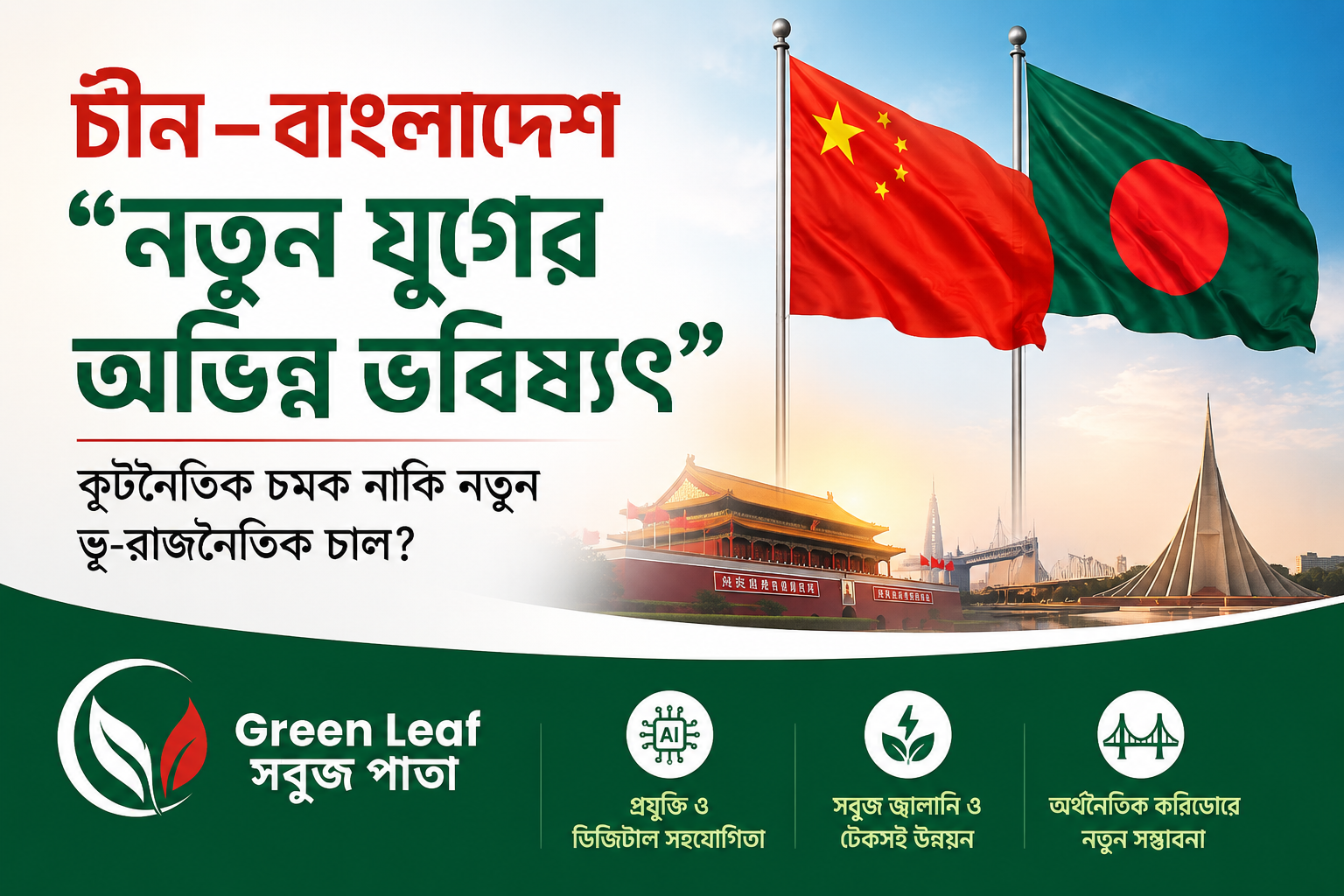 চীন বাংলাদেশ সম্পর্কের নতুন অধ্যায়