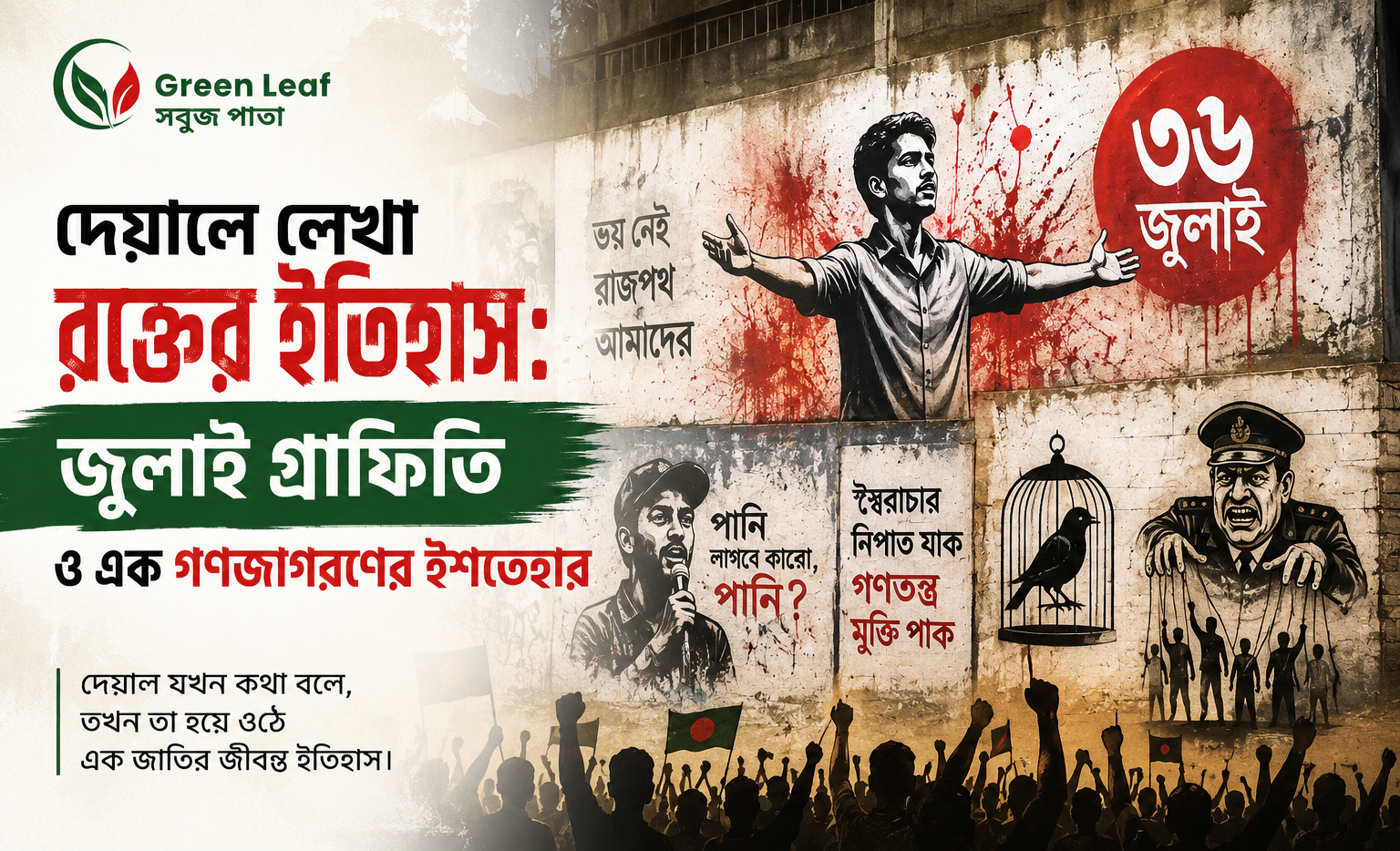 জুলাই গ্রাফিতি ও ২০২৪ গণ-অভ্যুত্থানের ইশতেহার 