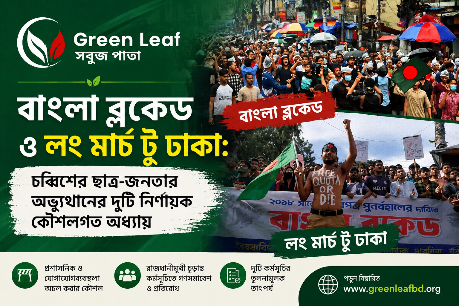 বাংলা ব্লকেড ও লং মার্চ টু ঢাকা
